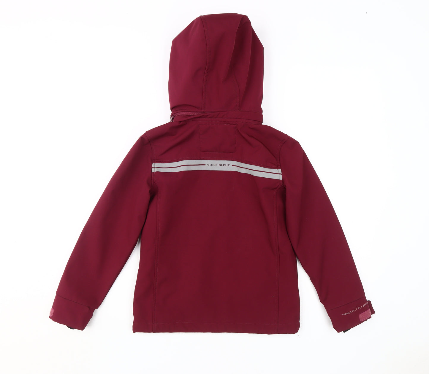 Voile Bleue Girls Red Mid-Length Jacket, Age 9-10, Hooded