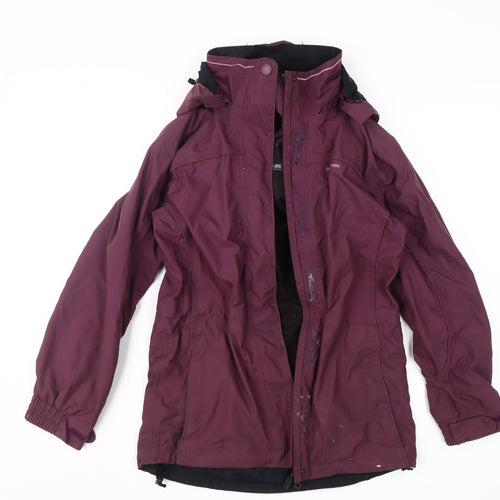 Craghoppers Women's Purple Rain Coat, Size 8, Hooded