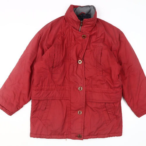 Hawkshead Men's Red Parka Jacket, M, Stand-Up Collar