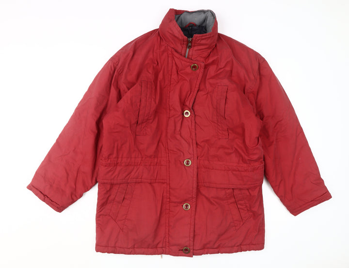 Hawkshead Men's Red Parka Jacket, M, Stand-Up Collar