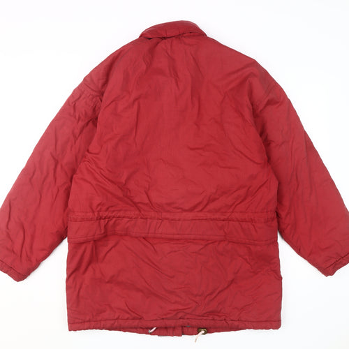 Hawkshead Men's Red Parka Jacket, M, Stand-Up Collar