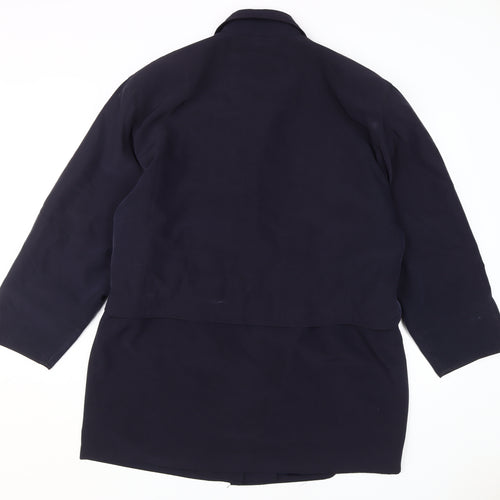 Cloud Nine Men's Blue Mid-Length Jacket Large