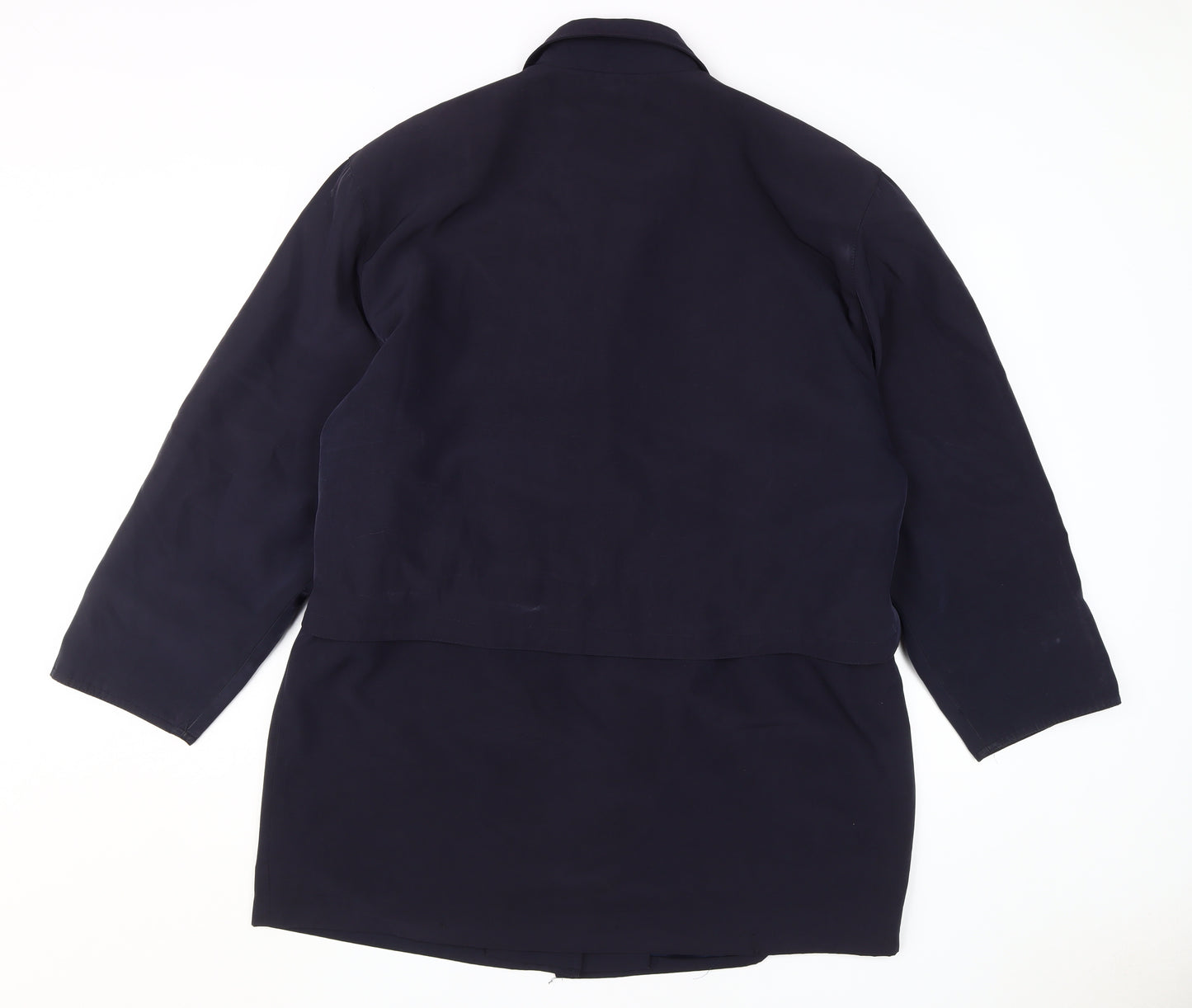 Cloud Nine Men's Blue Mid-Length Jacket Large