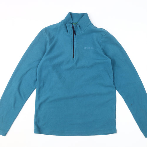 Mountain Warehouse Boys Blue 1/4 Zip Fleece Sweatshirt