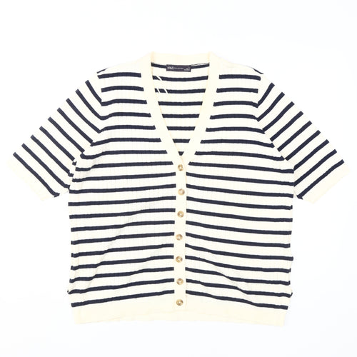 Marks and Spencer Women's Large Striped Cardigan
