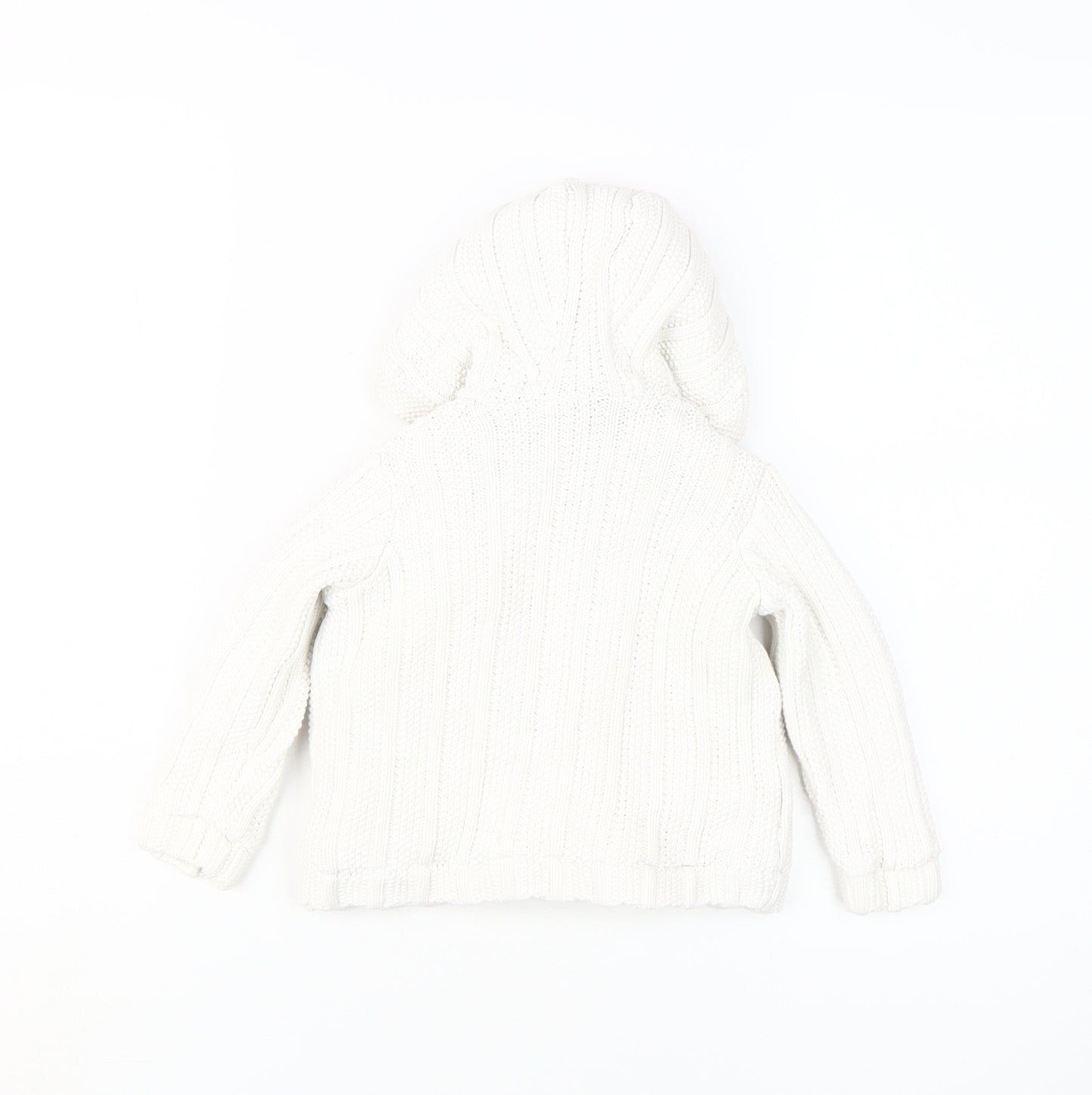 Marks and Spencer Unisex Toddler White Hooded Cardigan