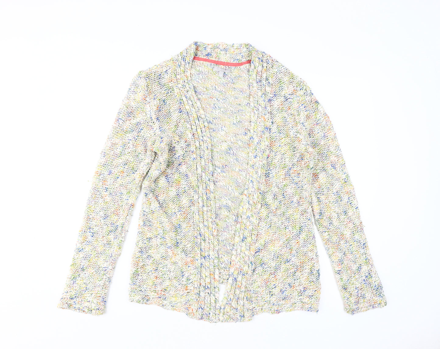 Per Una Multicoloured Chunky-Knit Cardigan Size 14