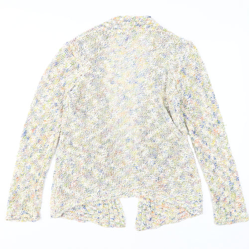 Per Una Multicoloured Chunky-Knit Cardigan Size 14