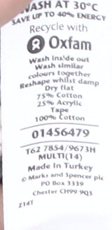 Per Una Multicoloured Chunky-Knit Cardigan Size 14