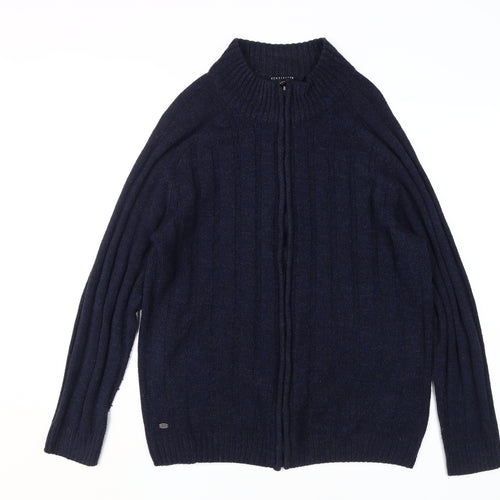 Kensington Eastside Men's XL Blue Full Zip Jumper