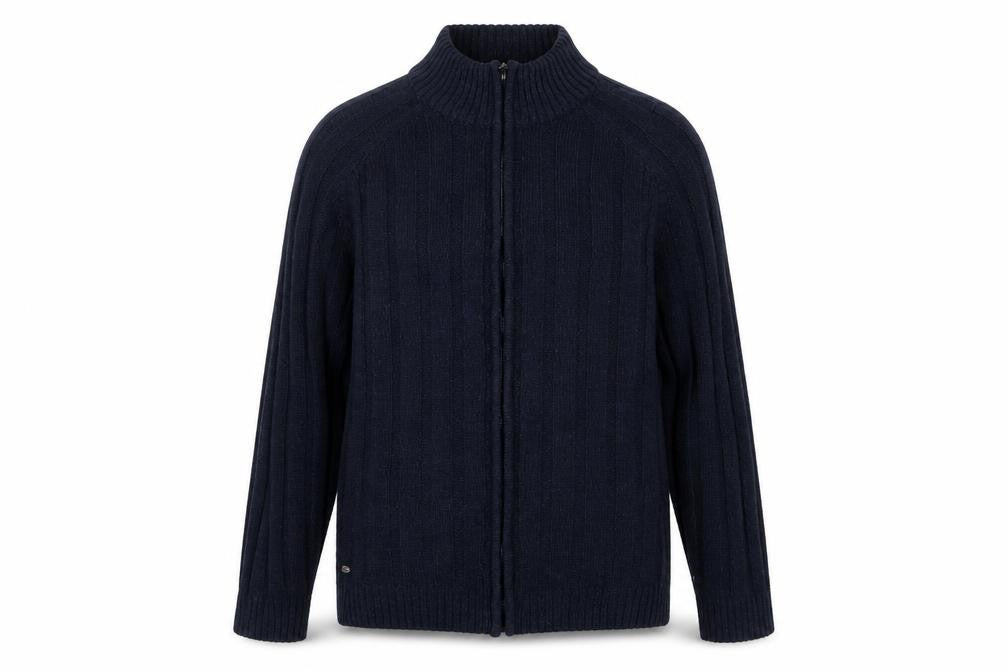 Kensington Eastside Men's XL Blue Full Zip Jumper