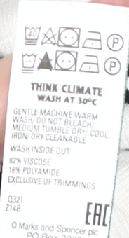 Marks and Spencer Women's Ivory Striped Cardigan, Size 12