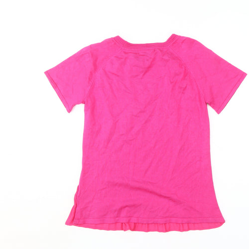 Marks and Spencer Women's Pink Basic T-Shirt Size 8