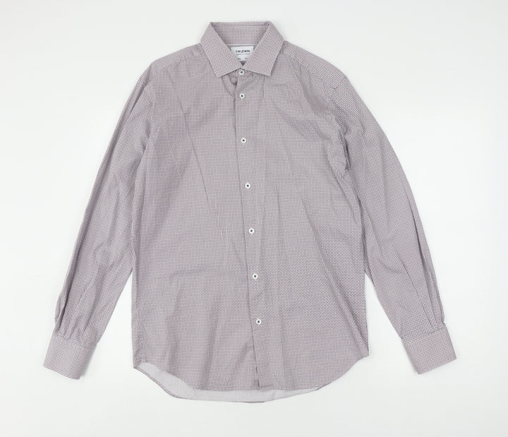 T.M. Lewin Men's Multicoloured Long Sleeve Shirt 15.5