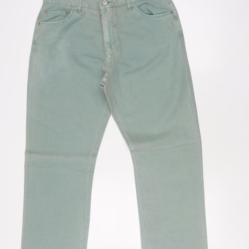 Rocha John Rocha Women's Green Chino Trousers, Size 34