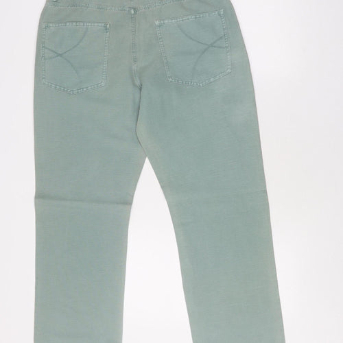 Rocha John Rocha Women's Green Chino Trousers, Size 34