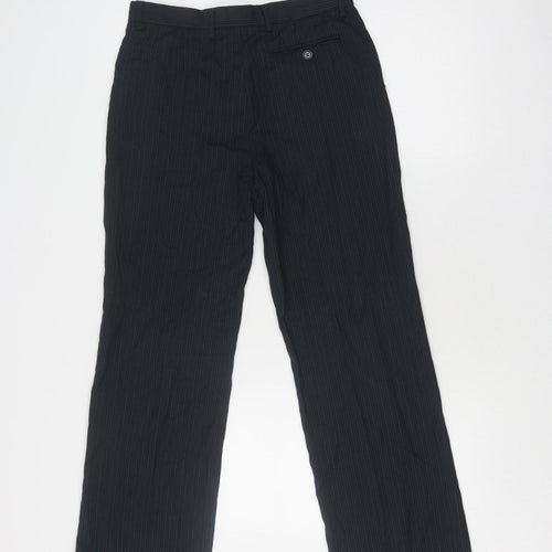St. George by Duffer Girls Black Pinstripe Dress Pants 14Y