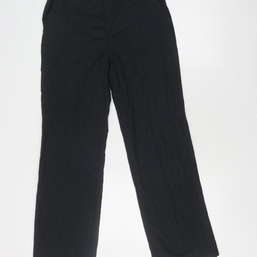 St. George by Duffer Girls Black Pinstripe Dress Pants 14Y