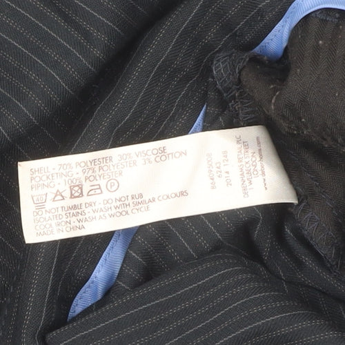 St. George by Duffer Girls Black Pinstripe Dress Pants 14Y