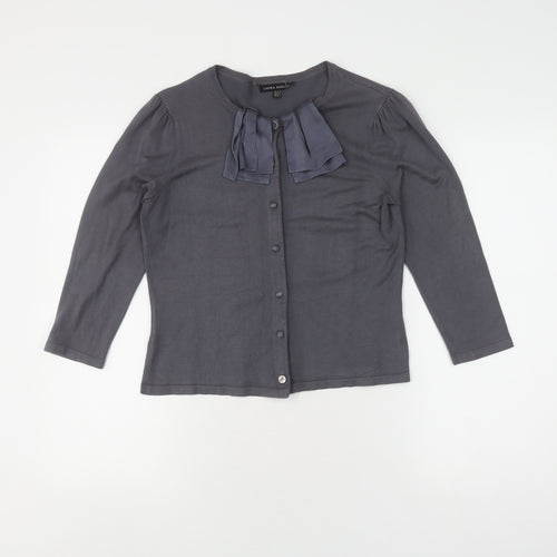 Laura Ashley Women's Grey Cardigan Size 12