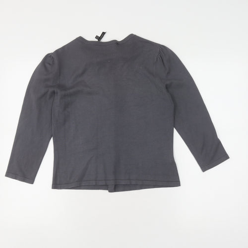Laura Ashley Women's Grey Cardigan Size 12