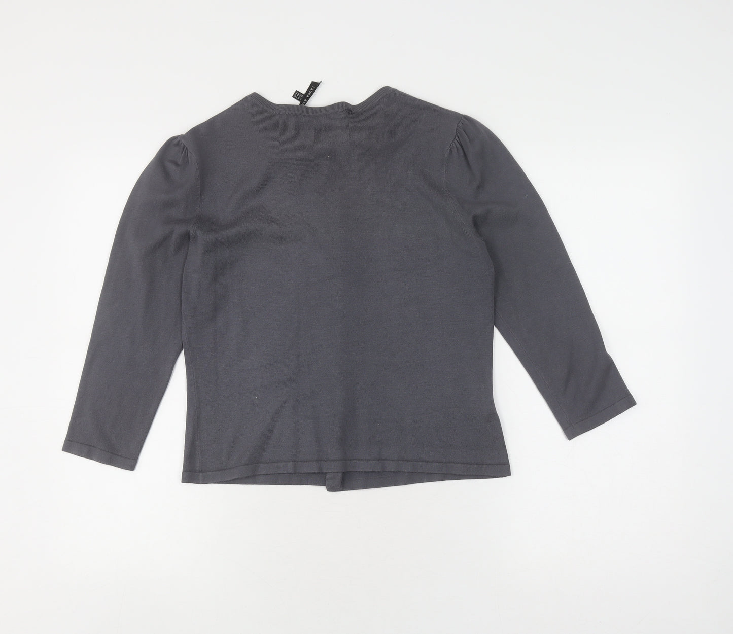 Laura Ashley Women's Grey Cardigan Size 12
