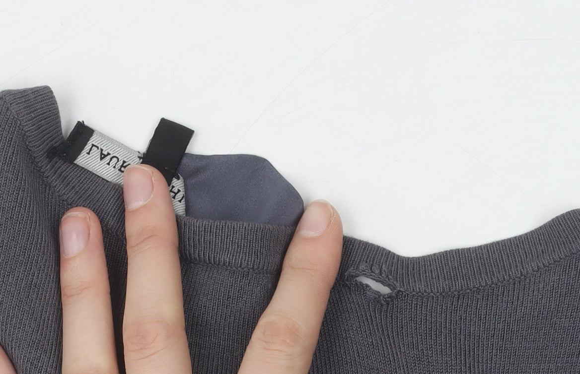 Laura Ashley Women's Grey Cardigan Size 12