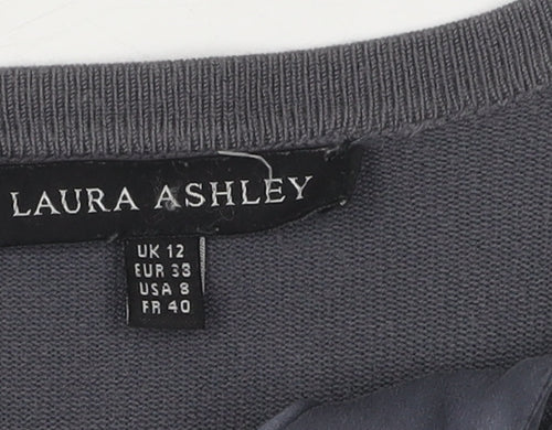 Laura Ashley Women's Grey Cardigan Size 12