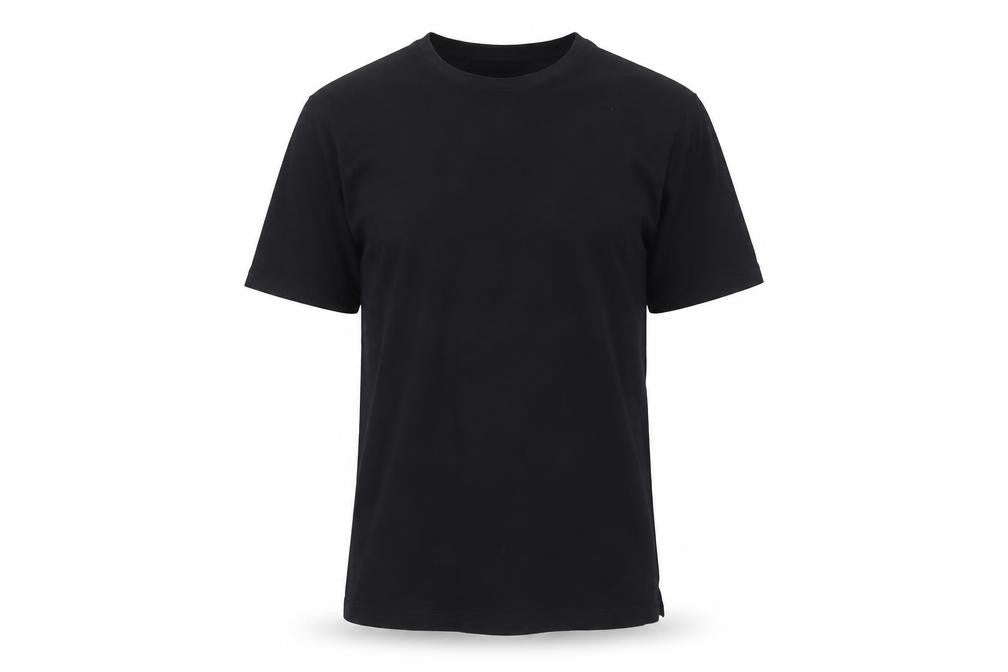 Jigsaw Men's Black Cotton T-Shirt, Size S, Crew Neck