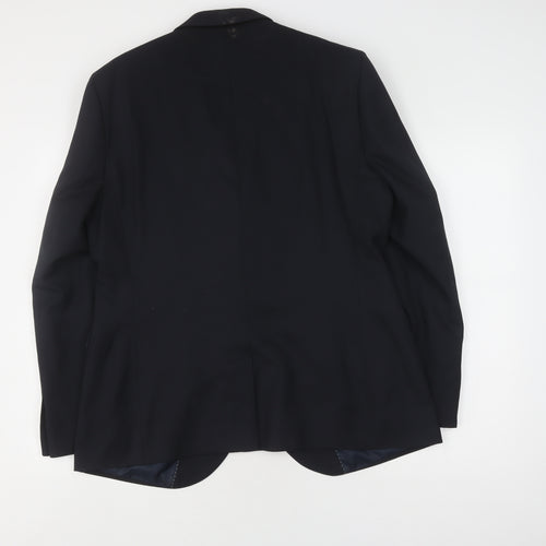 Moss London Men's Blue Blazer 42R Skinny Fit