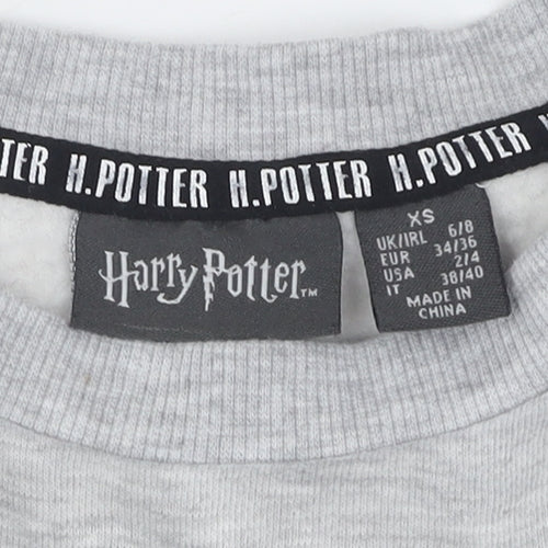 Harry Potter Women's Grey XS Pullover Sweatshirt