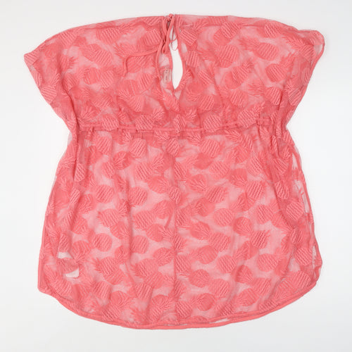 SoulCal & Co Women's Pink Cover Up 20 Plus Size Beachwear