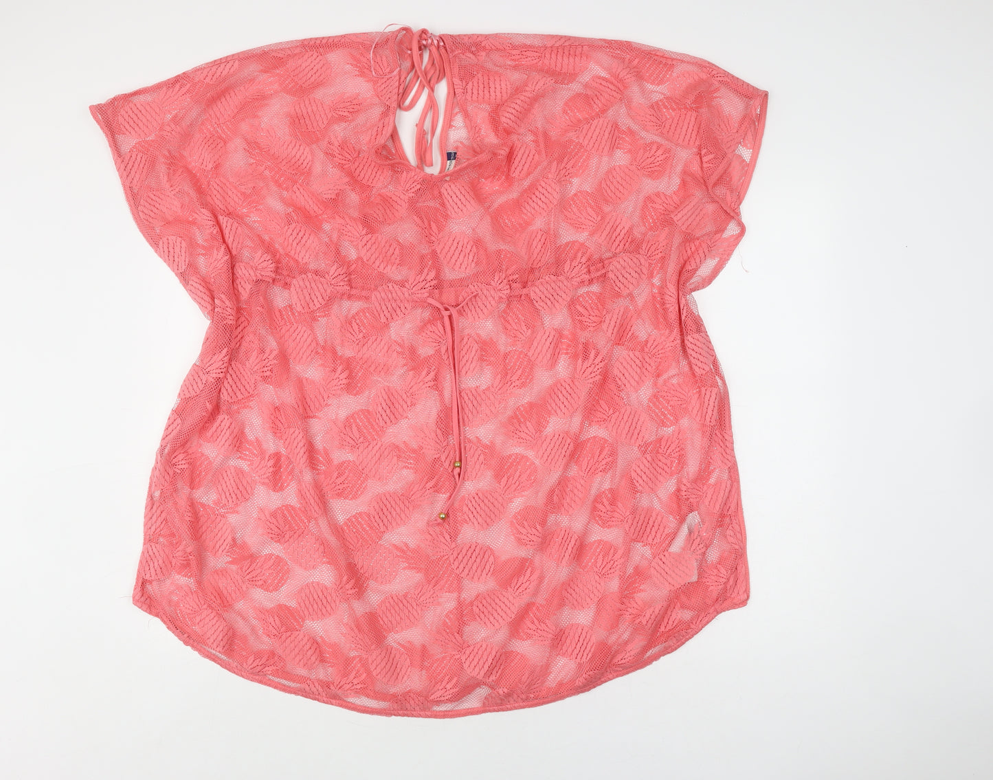 SoulCal & Co Women's Pink Cover Up 20 Plus Size Beachwear