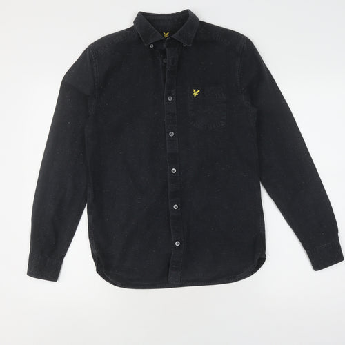 Lyle & Scott Men's Black Long Sleeve Shirt, Size L