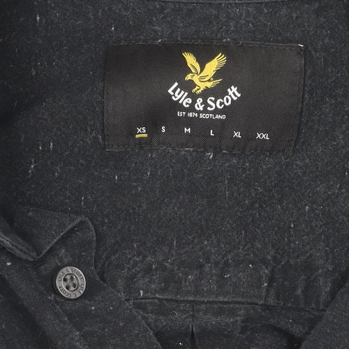 Lyle & Scott Men's Black Long Sleeve Shirt, Size L