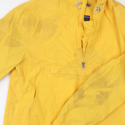 Tommy Hilfiger Men's Yellow Windbreaker Jacket L