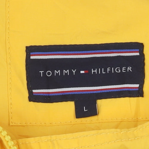 Tommy Hilfiger Men's Yellow Windbreaker Jacket L