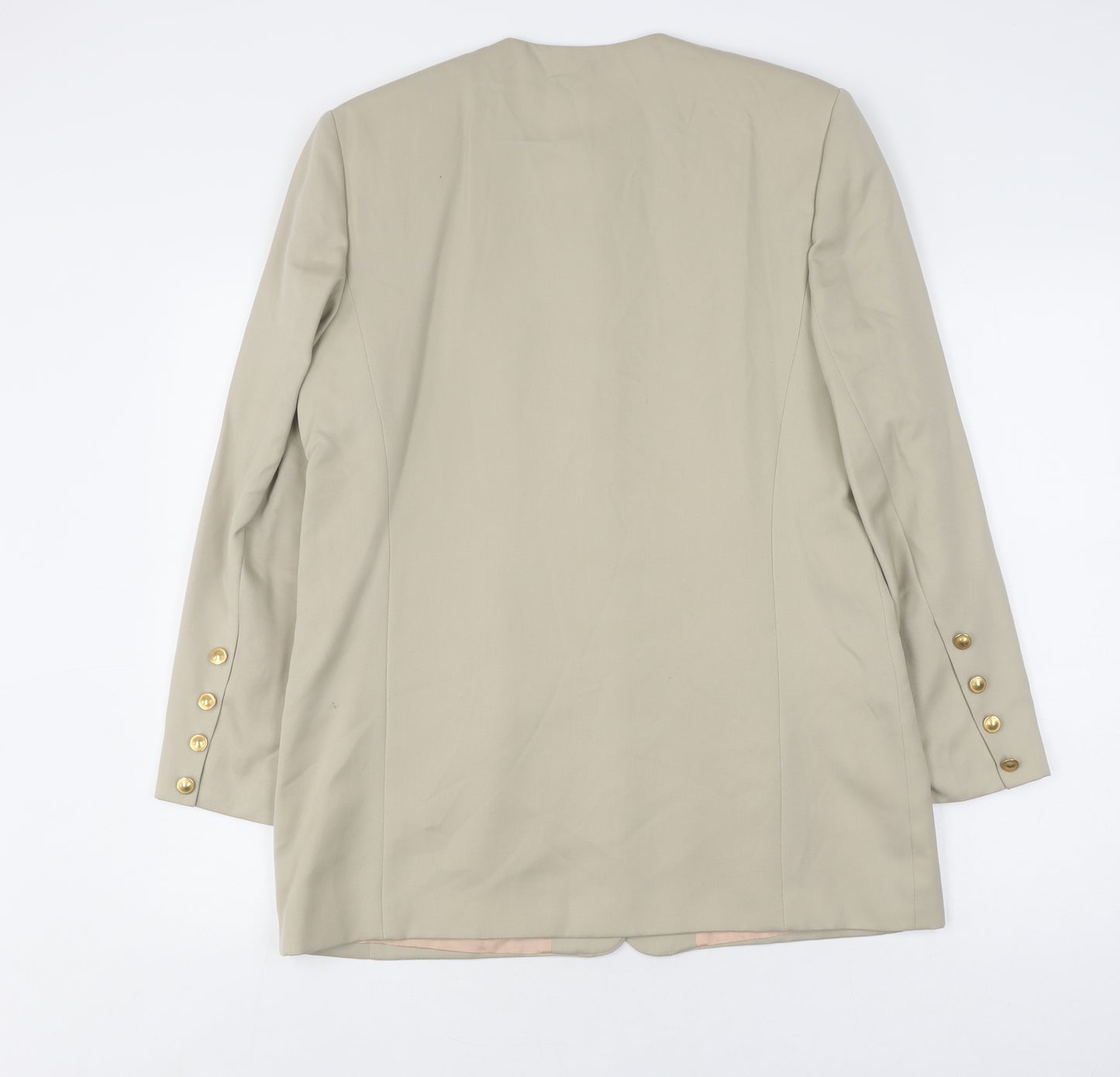 Viyella Beige Women's Blazer, Size 12 Wool Blend