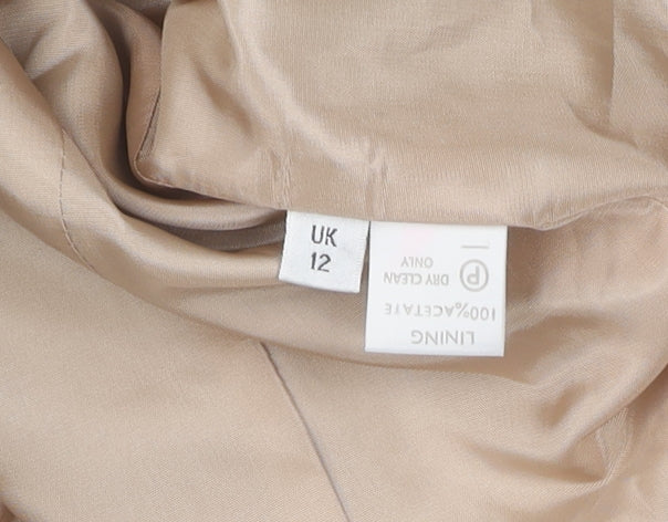 Viyella Beige Women's Blazer, Size 12 Wool Blend