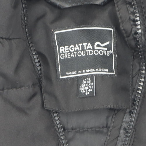 Regatta Women's Black Puffer Jacket Size 16