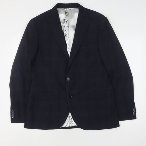 French Connection Men's Blue Slim Fit Blazer Size 42R