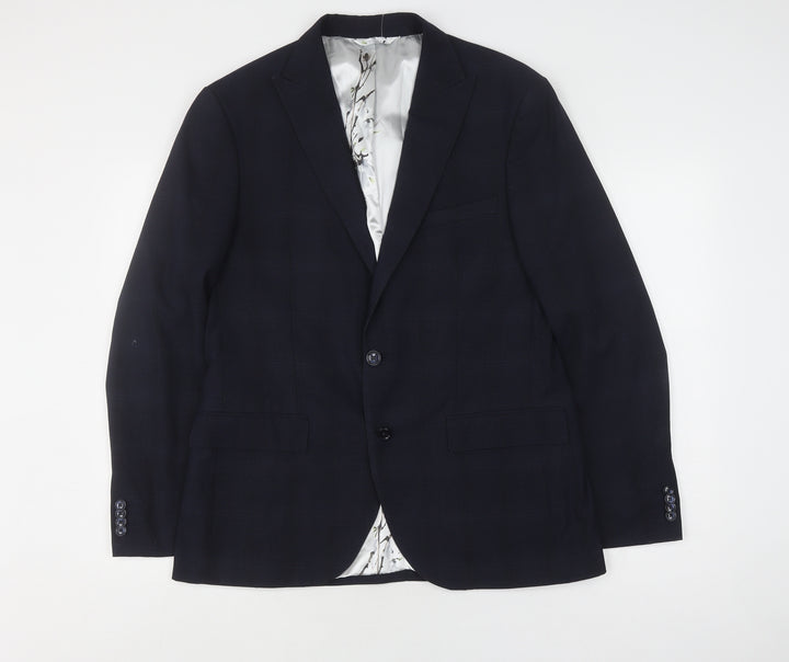 French Connection Men's Blue Slim Fit Blazer Size 42R