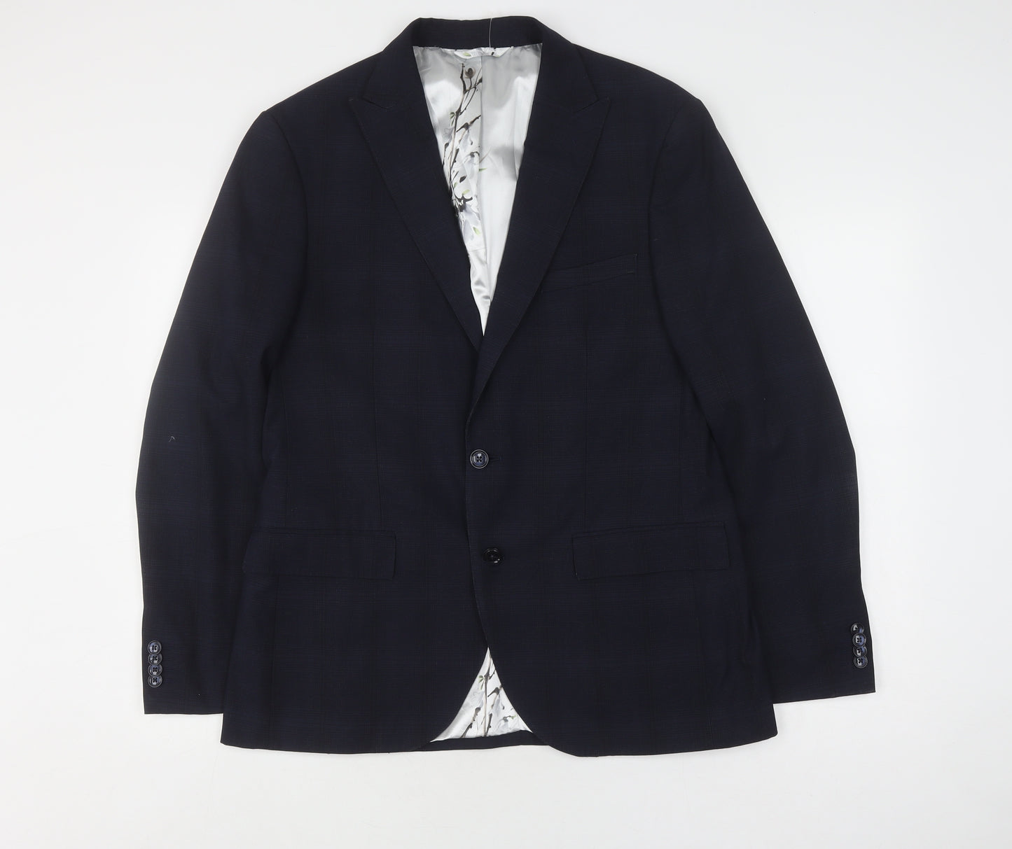 French Connection Men's Blue Slim Fit Blazer Size 42R