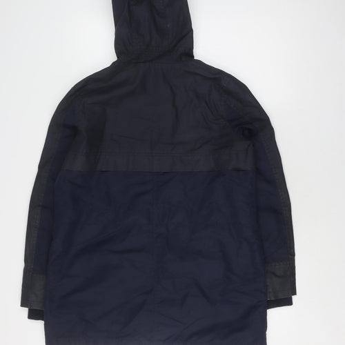 Next Women's Blue Parka Coat, Size 12, Hooded Casual