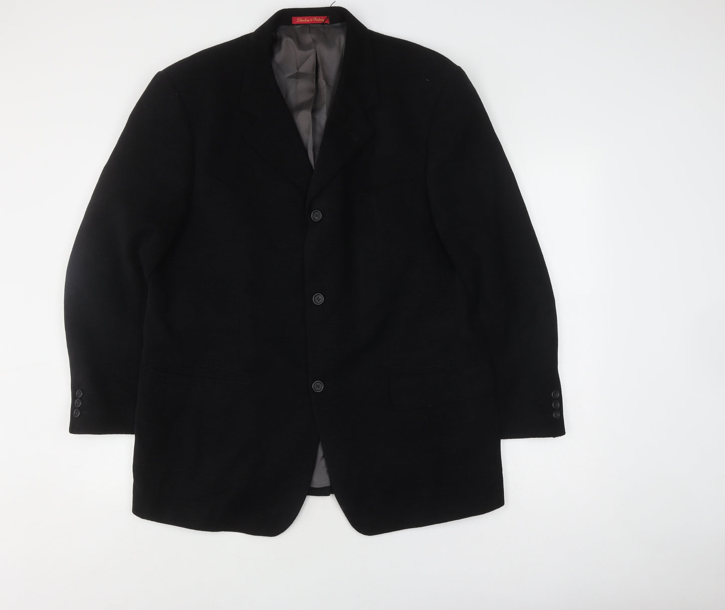 Debenham & Freebody Men's Black Blazer Jacket 42S