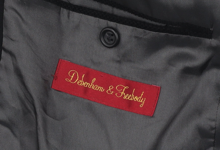 Debenham & Freebody Men's Black Blazer Jacket 42S