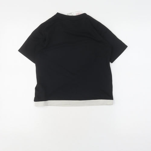 Adidas Boys' Black 9-10 T-Shirt, Climalite, Breathable