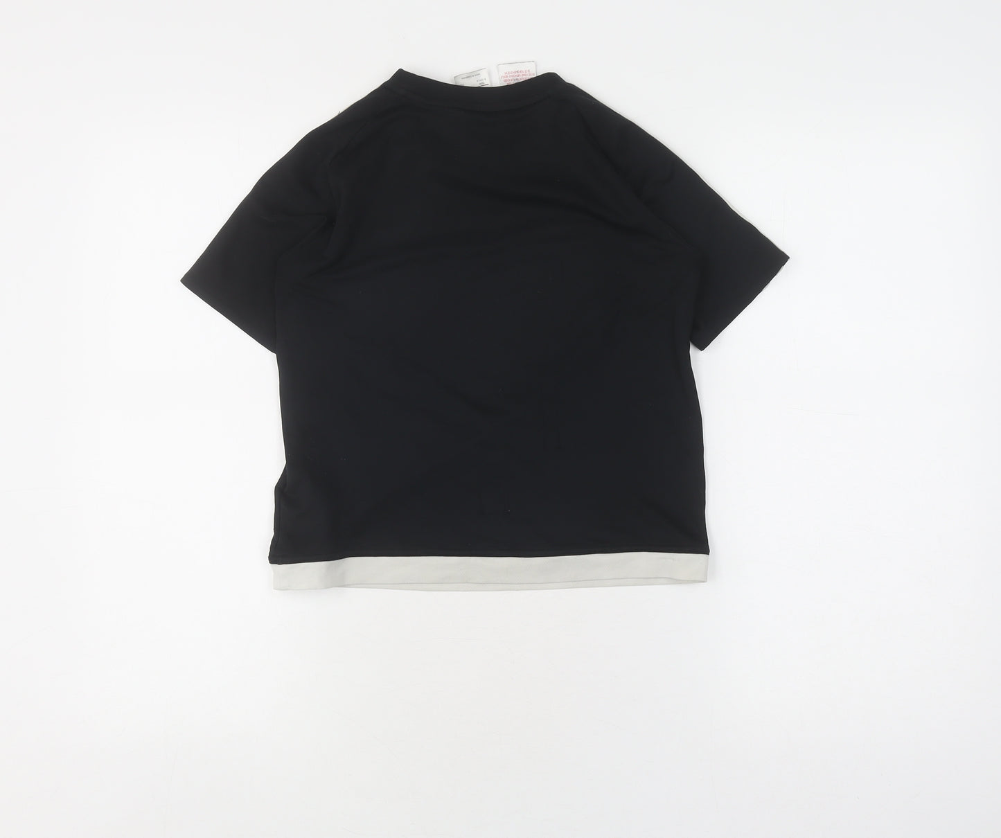 Adidas Boys' Black 9-10 T-Shirt, Climalite, Breathable