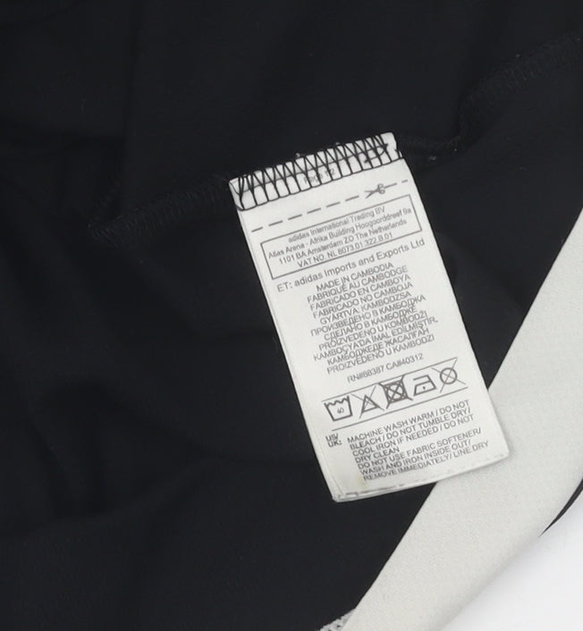 Adidas Boys' Black 9-10 T-Shirt, Climalite, Breathable