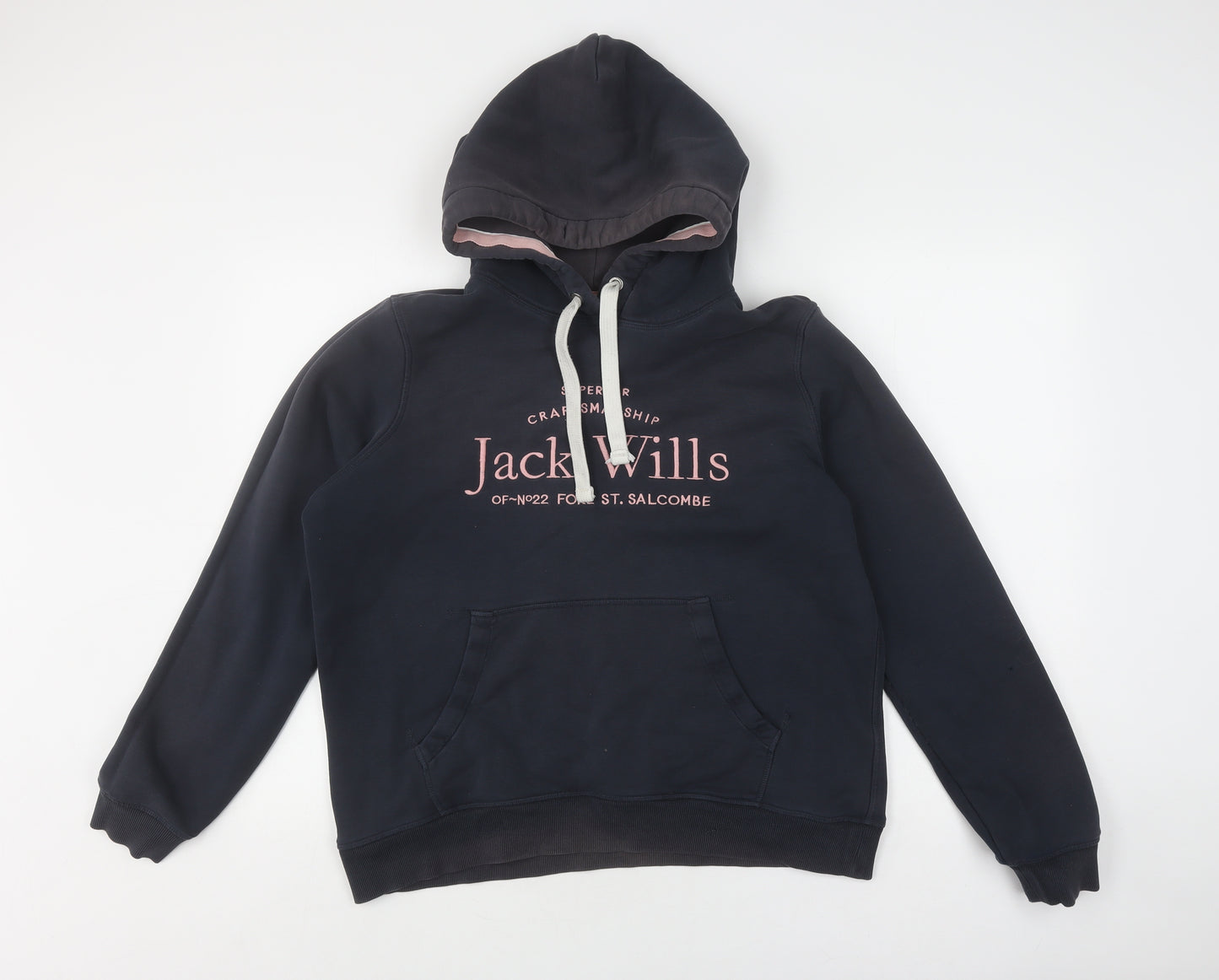 Jack Wills Women's Black Pullover Hoodie Size 16